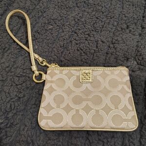 Elegant Gold Wristlet Clutch
